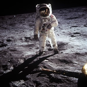 Astronaut on moon